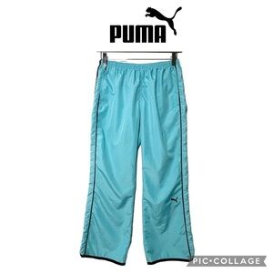 Puma kids blue sweatpants joggers track pants size S